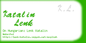 katalin lenk business card